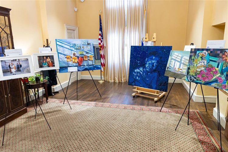 Installation view, Asian American and Pacific Islander Heritage Art Exhibition