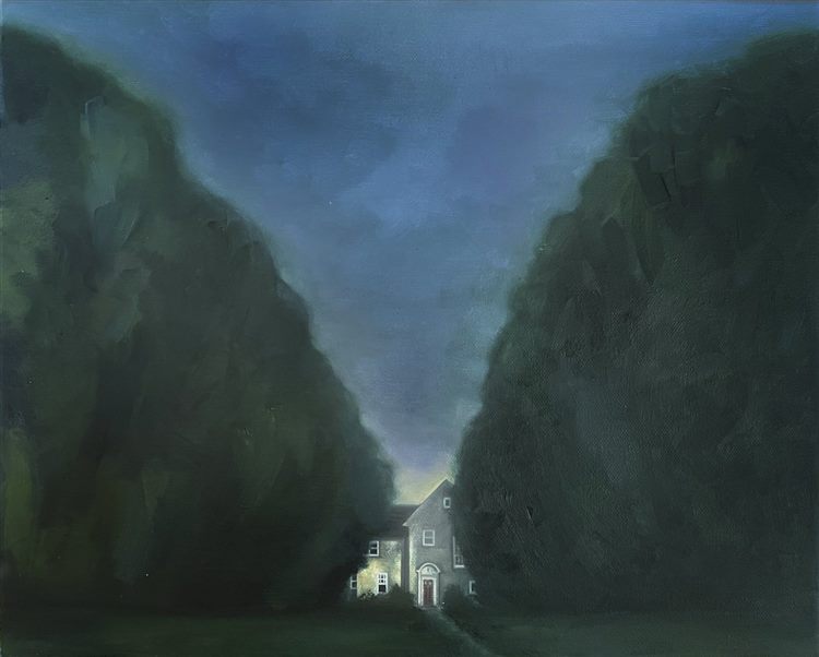 Grove St., 2025, oil on canvas, 11 × 14 in.