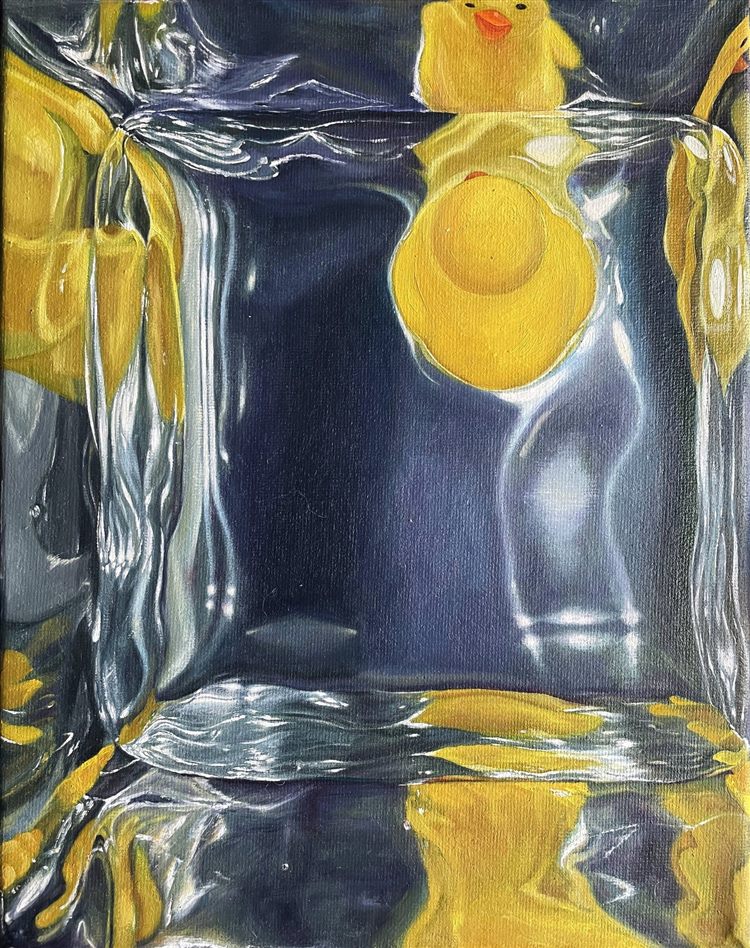 Hello!, 2025, oil on canvas, 8 × 10 in.
