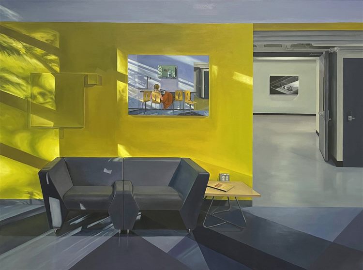 Recursion III, 2024, oil on panel, 24 × 32 in.