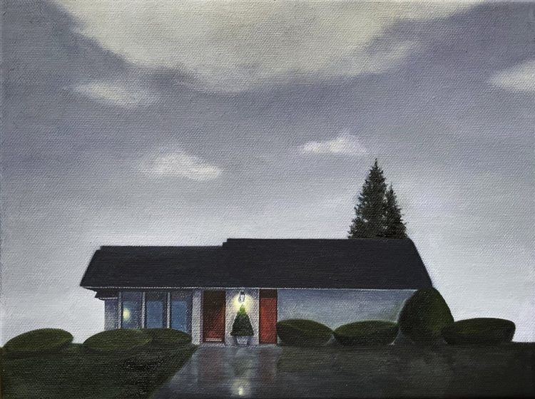 Washington St., 2025, oil on canvas, 9 × 12 in.
