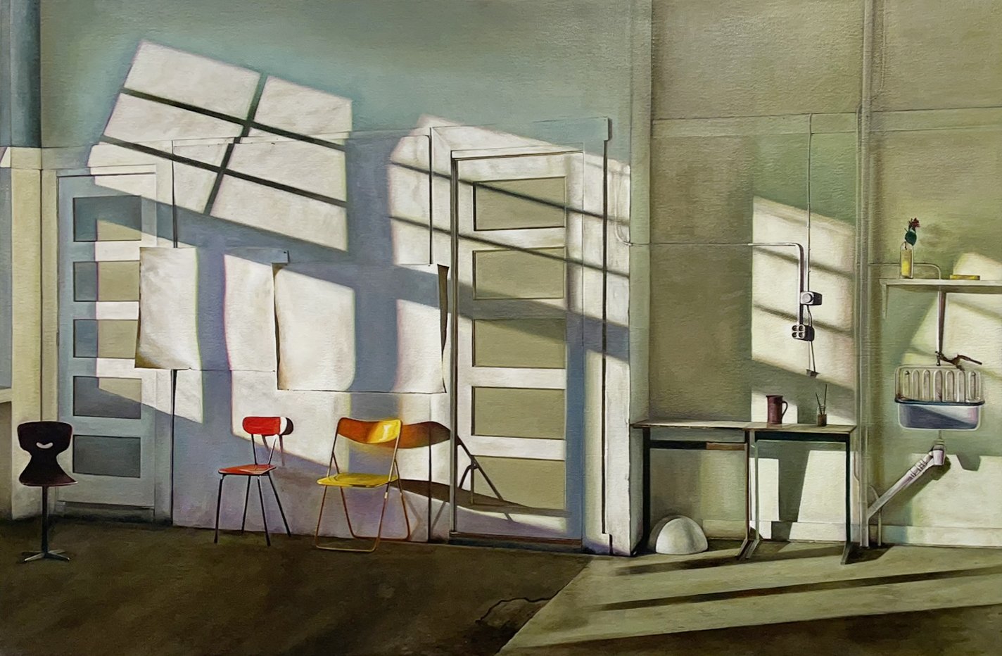 Art Studio, 2024, oil on canvas, 24 × 36 in.